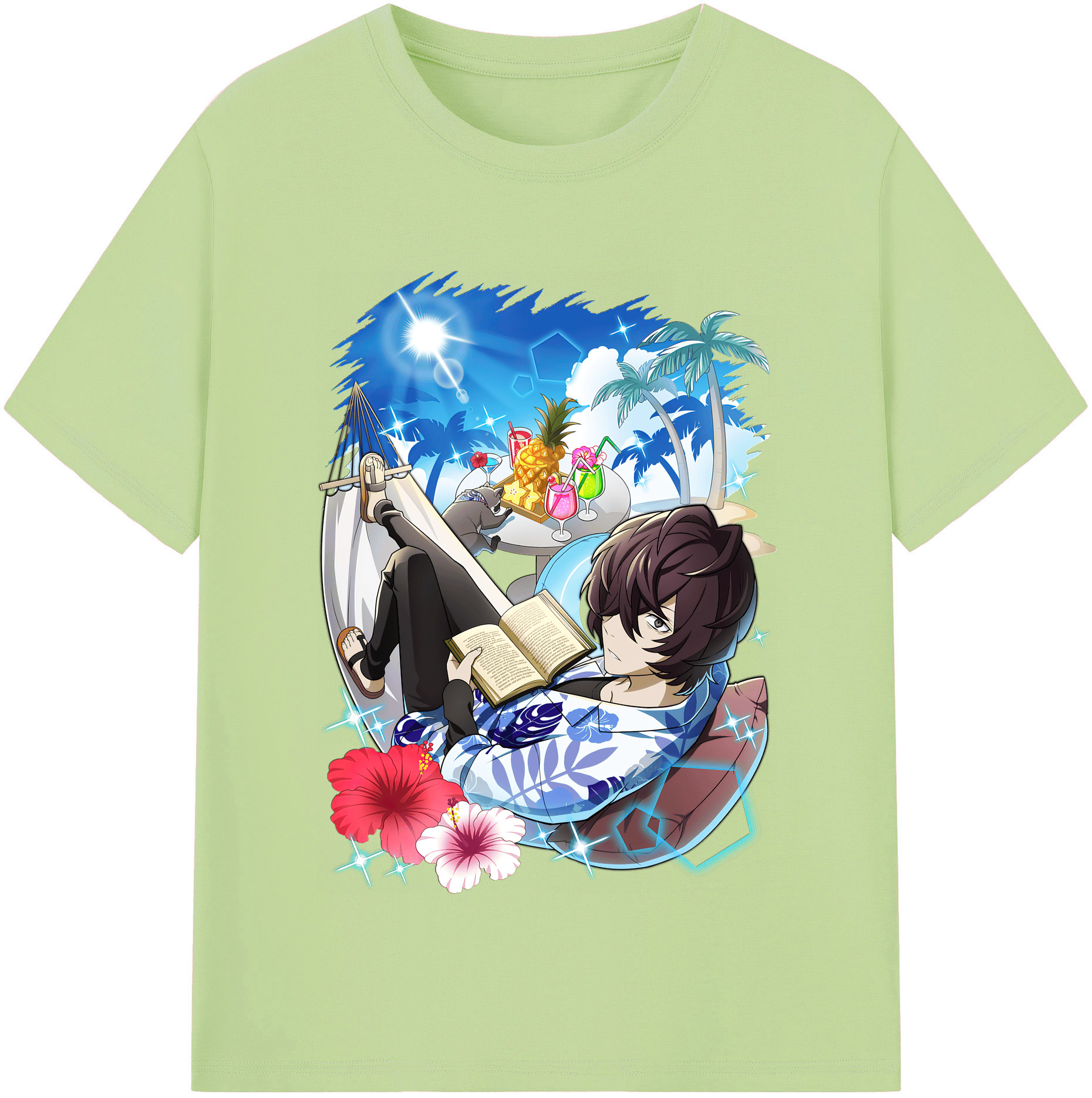 （画像用） 文豪ストレイドッグス Bungo Stray Dogs 綿100％半袖Tシャツ（フロントプリント）